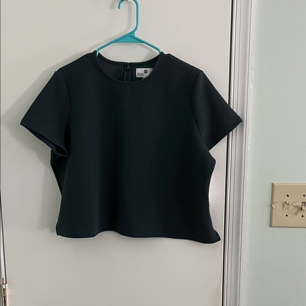 Chic Dark Gray Crop Top